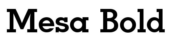 Mesa Bold font, free Mesa Bold font, preview Mesa Bold font