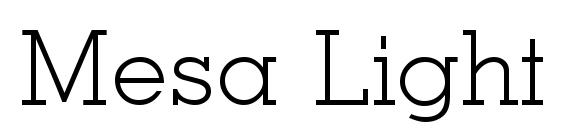 Mesa Light Regular Font