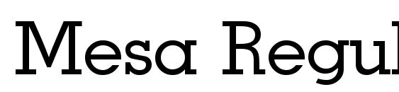 Mesa Regular font, free Mesa Regular font, preview Mesa Regular font