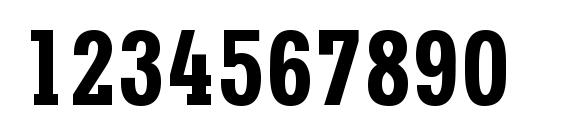 MesaCond Bold DB Font, Number Fonts