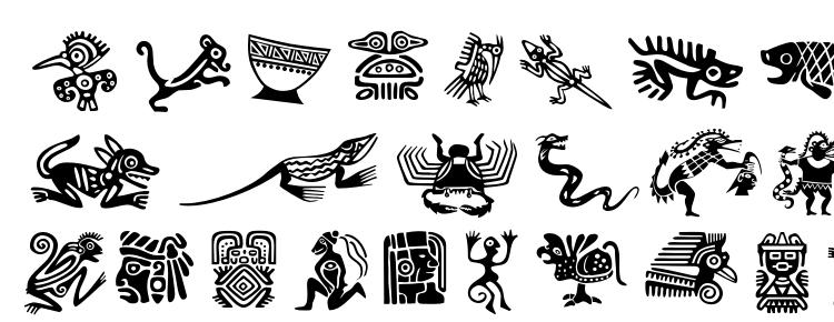 glyphs Mesodeko font, сharacters Mesodeko font, symbols Mesodeko font, character map Mesodeko font, preview Mesodeko font, abc Mesodeko font, Mesodeko font