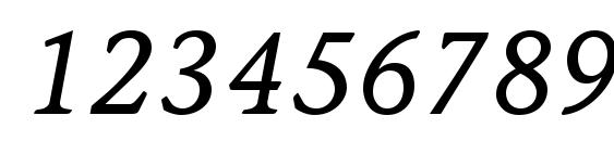 Mesouran Casual SSi Italic Font, Number Fonts