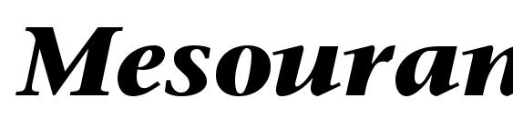 Шрифт Mesouran Serif Black SSi Bold Italic
