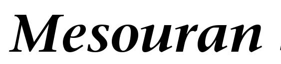 Mesouran Serif SSi Semi Bold Italic Font