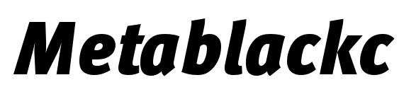 шрифт Metablackc italic, бесплатный шрифт Metablackc italic, предварительный просмотр шрифта Metablackc italic