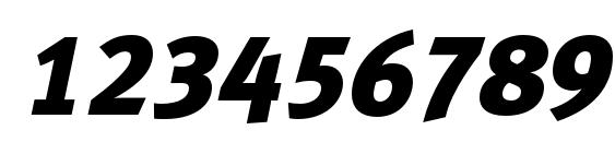 Metablacklfc italic Font, Number Fonts