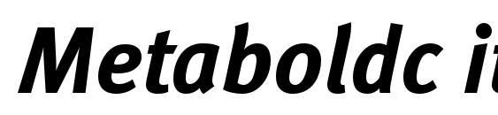Metaboldc italic Font