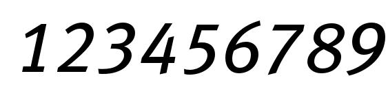 Metabooklfc italic Font, Number Fonts