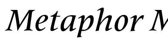 Metaphor Medium Italic Font