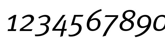 MetaPlusNormal Italic Font, Number Fonts