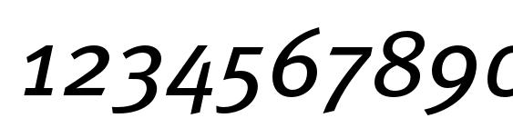 MetaPro BookItalic Font, Number Fonts