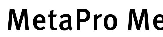 MetaPro Medium Font