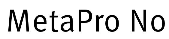 MetaPro Normal Font