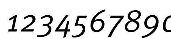 MetaPro NormalItalic Font, Number Fonts