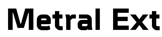 шрифт Metral ExtraBold, бесплатный шрифт Metral ExtraBold, предварительный просмотр шрифта Metral ExtraBold