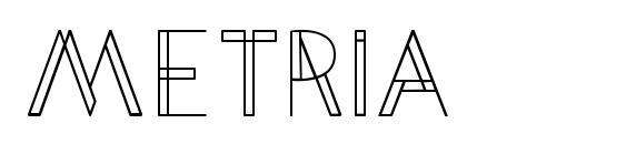 Metria font, free Metria font, preview Metria font
