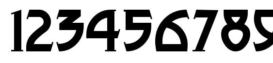 Metro Modern Font, Number Fonts