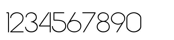 Metro Normal Font, Number Fonts