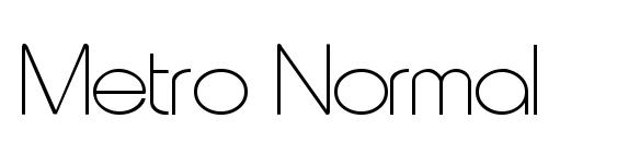 Metro Normal Font