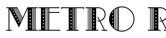шрифт Metro Retro B, бесплатный шрифт Metro Retro B, предварительный просмотр шрифта Metro Retro B