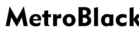 шрифт MetroBlack LT Two, бесплатный шрифт MetroBlack LT Two, предварительный просмотр шрифта MetroBlack LT Two