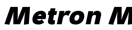Metron Medium Pro Bold Italic font, free Metron Medium Pro Bold Italic font, preview Metron Medium Pro Bold Italic font