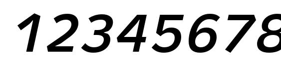 Metron Medium Pro Italic Font, Number Fonts