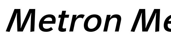 шрифт Metron Medium Pro Italic, бесплатный шрифт Metron Medium Pro Italic, предварительный просмотр шрифта Metron Medium Pro Italic