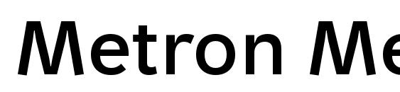 Metron Medium Pro Font