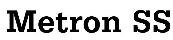 Metron SSi Bold font, free Metron SSi Bold font, preview Metron SSi Bold font