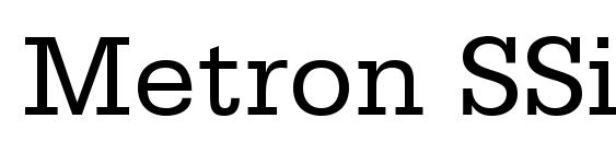 Metron SSi font, free Metron SSi font, preview Metron SSi font