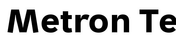 Metron Text Pro Bold Font