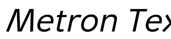 Metron Text Pro Italic font, free Metron Text Pro Italic font, preview Metron Text Pro Italic font