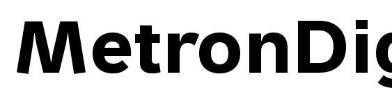 MetronDigita Pro Bold Font