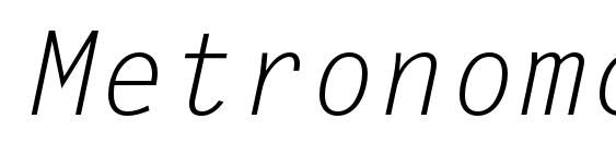 Metronomc italic Font