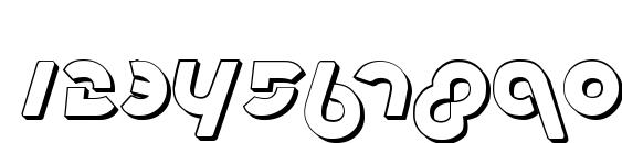 Metroplex Shadow Font, Number Fonts