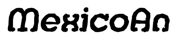 MexicoAntique BoldItalic Font