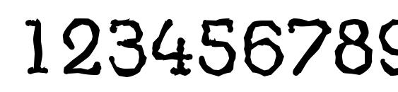 MexicoRandom Regular Font, Number Fonts