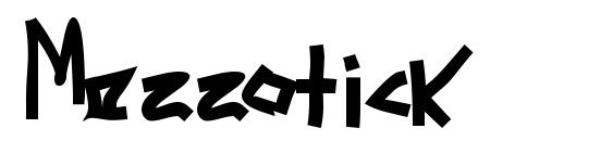 Mezzotick Font