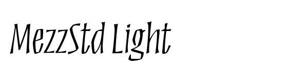 MezzStd Light font, free MezzStd Light font, preview MezzStd Light font