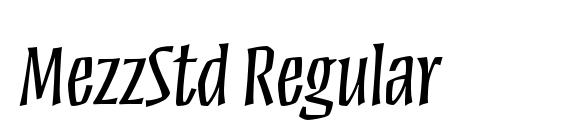 MezzStd Regular font, free MezzStd Regular font, preview MezzStd Regular font