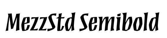 MezzStd Semibold font, free MezzStd Semibold font, preview MezzStd Semibold font