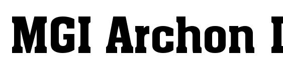 MGI Archon DemiBold font, free MGI Archon DemiBold font, preview MGI Archon DemiBold font