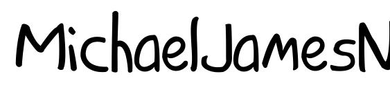 шрифт MichaelJamesNelson, бесплатный шрифт MichaelJamesNelson, предварительный просмотр шрифта MichaelJamesNelson