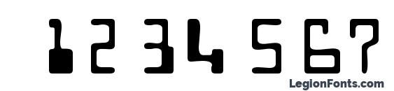 Micr Regular DB Font, Number Fonts