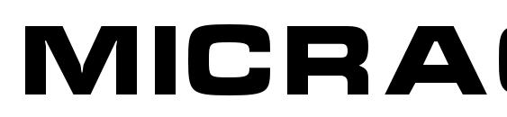 Micrac bold Font