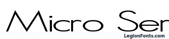 Micro Serif Font