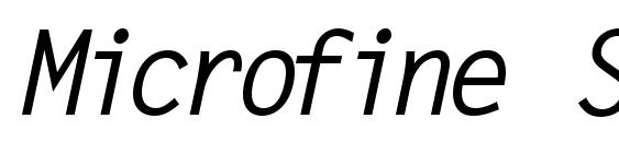 Шрифт Microfine SSi Bold Italic