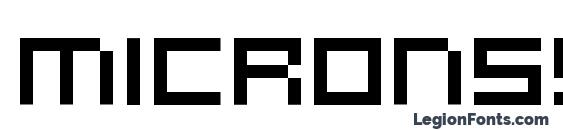 microN55 Font