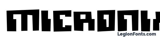 Micronian Blown font, free Micronian Blown font, preview Micronian Blown font